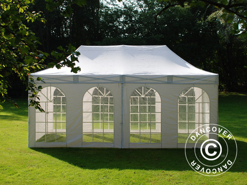 Pop up gazebo FleXtents Basic v.3, 3x6 m White, incl. 4 sidewalls