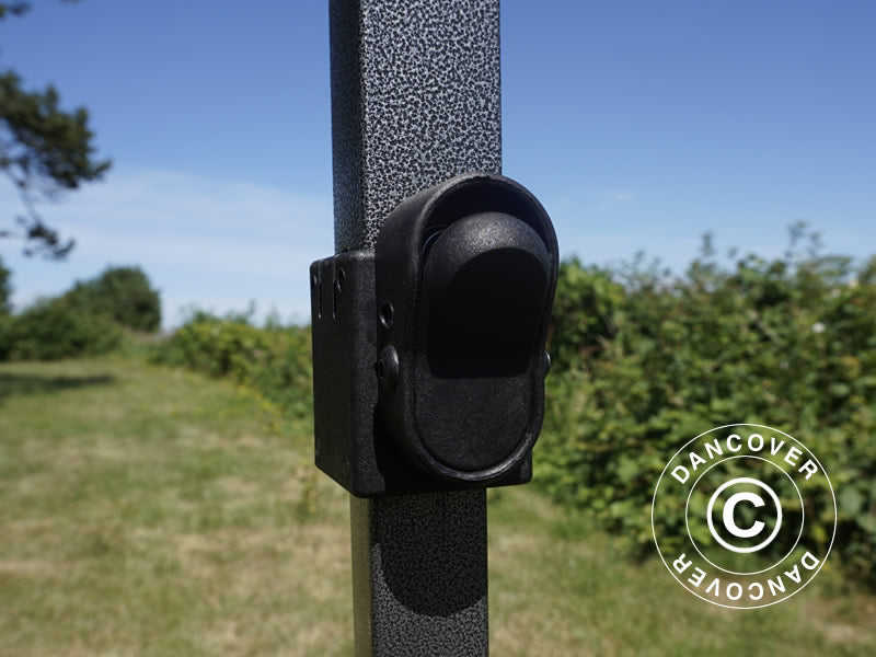 Pop up gazebo FleXtents Basic v.3, 3x6 m Black, incl. 4 sidewalls