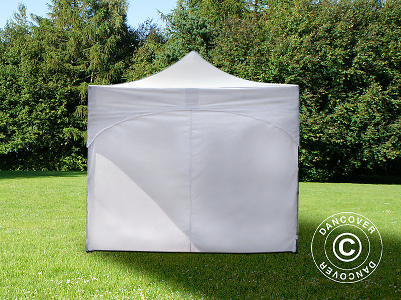 Pop up gazebo FleXtents PRO Steel "Arched" 3x3 m White, incl. 4 sidewalls