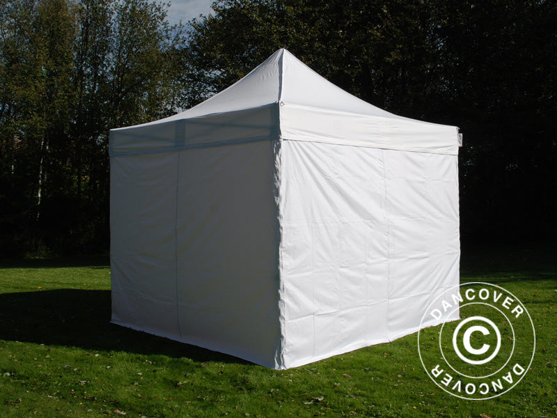 Pop up gazebo FleXtents Basic v.3, 4x4 m White, incl. 4 sidewalls