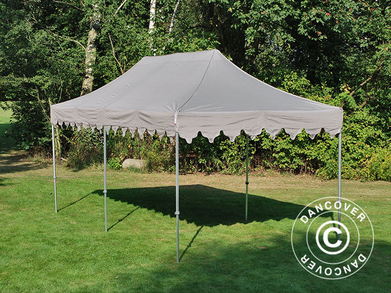 Pop up gazebo FleXtents PRO Steel "Morocco" 3x6 m Latte