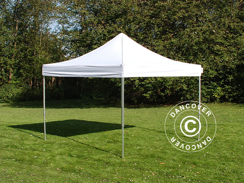 Pop up gazebo FleXtents PRO Steel 4x4 m White, Flame retardant, incl. 4 sidewalls