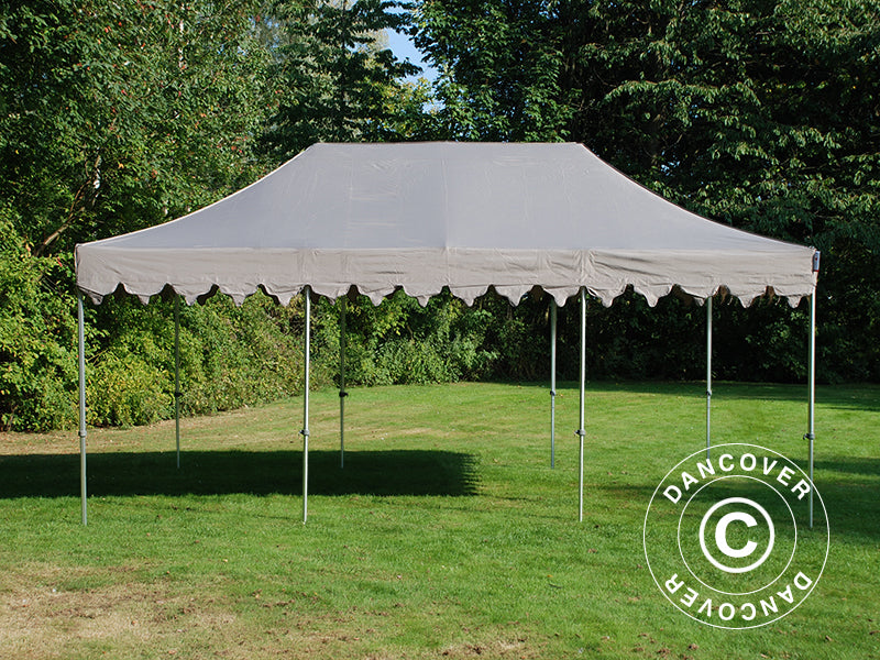 Pop up gazebo FleXtents PRO Steel "Morocco" 4x6 m Latte
