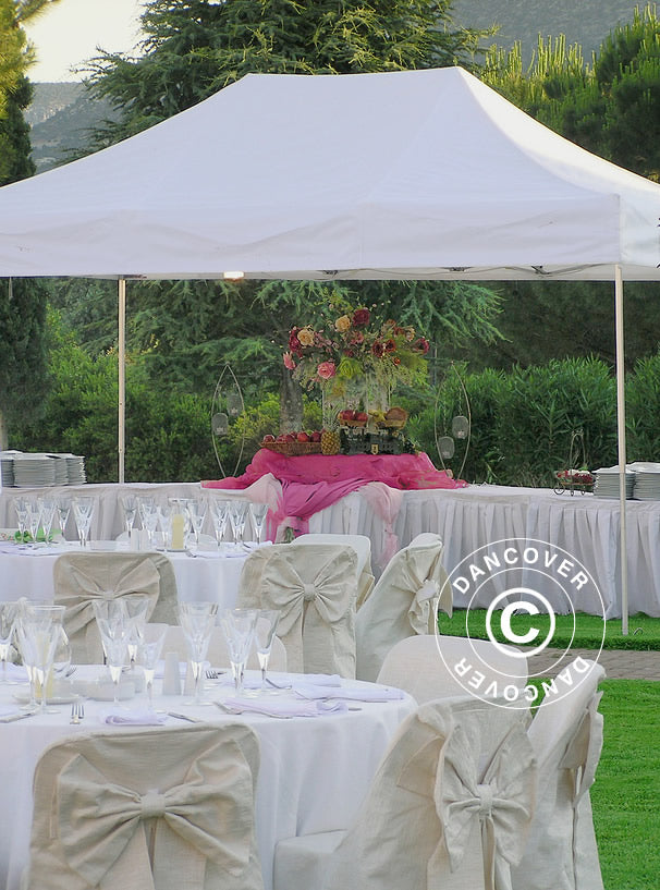 Pop up gazebo FleXtents PRO Steel 4x6 m White, Flame retardant