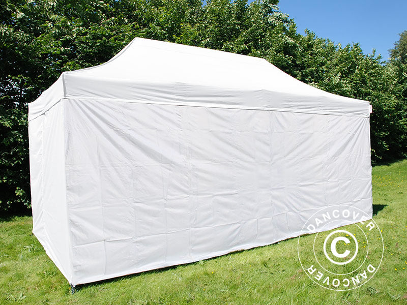 Pop up gazebo FleXtents® Steel, Medical & Emergency tent, 3x6 m, White, incl. 6 sidewalls
