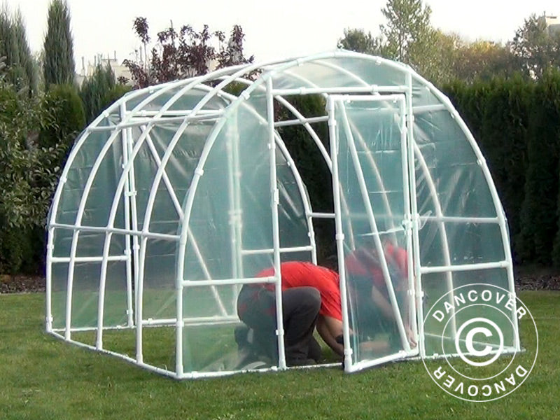 Polytunnel Greenhouse 130, 2.2x3x1.9 m, 6.6 m², Transparent