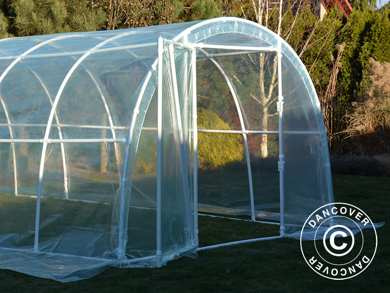 Polytunnel Greenhouse 130, 3x6x2.1 m, 18 m², Transparent