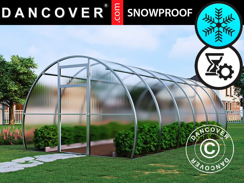 Greenhouse polycarbonate, Strong NOVA 18 m², 3x6 m, Silver