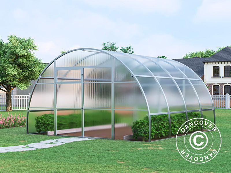 Greenhouse polycarbonate, Strong NOVA 16 m², 4x4 m, Silver