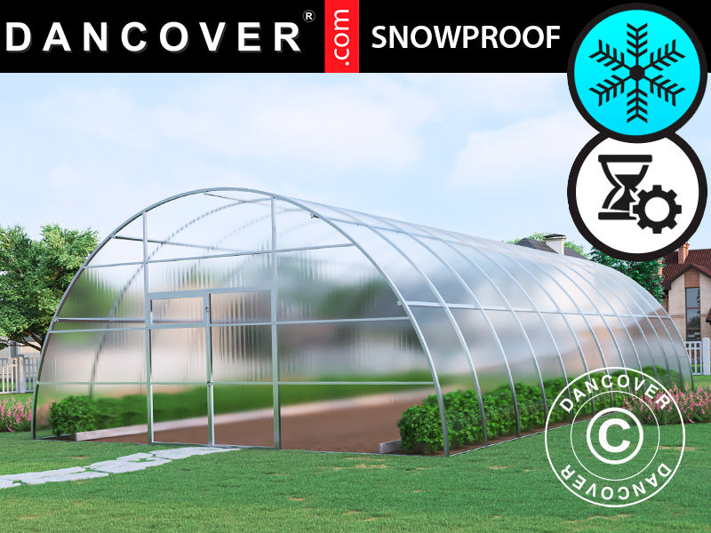 Greenhouse polycarbonate, Strong NOVA 72 m², 6x12 m, Silver