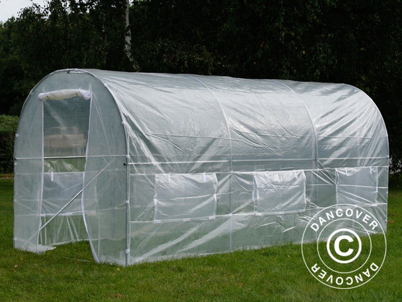 Polytunnel Greenhouse 2x4.5x2 m, 9 m², Transparent