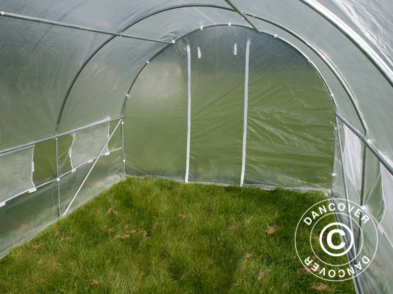 Polytunnel Greenhouse 3x4.5x2 m, 13.5m², Transparent
