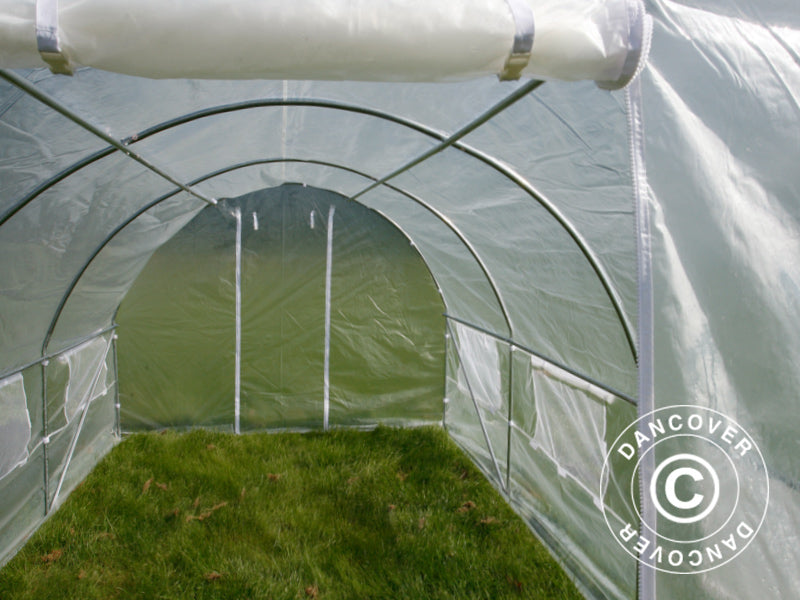 Polytunnel Greenhouse 4x4x2 m, 16 m², Transparent