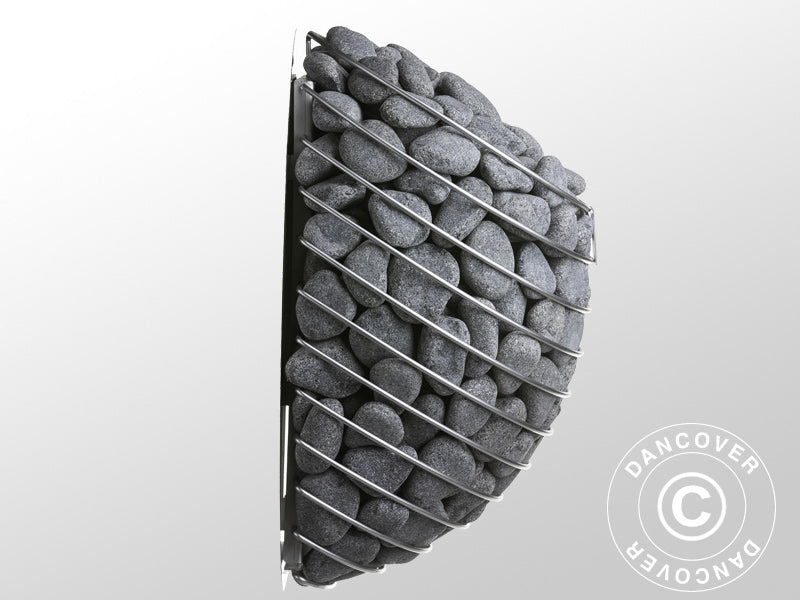 Sauna Heater incl. stones, 6kW, Silver