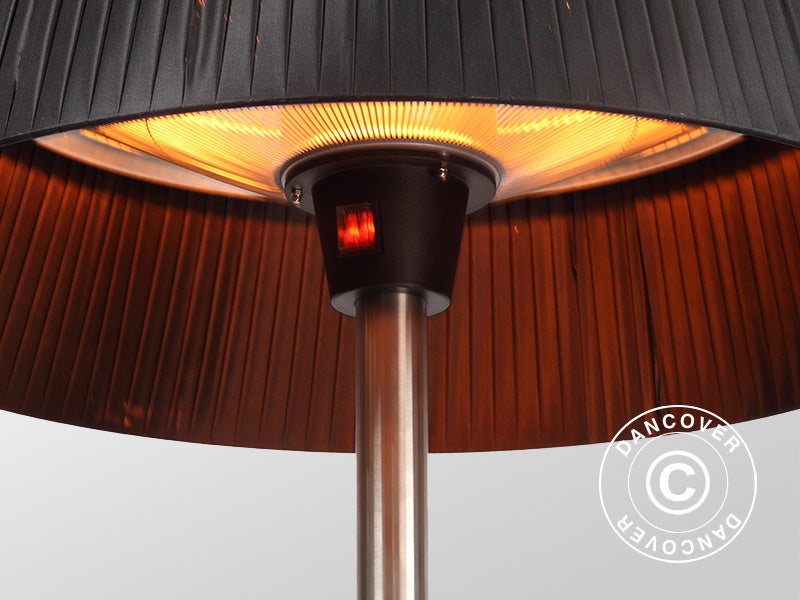 Patio halogen heater IKEMA freestanding, 2000W, Black