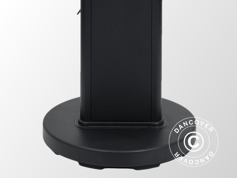 Patio Heater Q-Tower 2000 RCD w/RC, 2000 W, Black