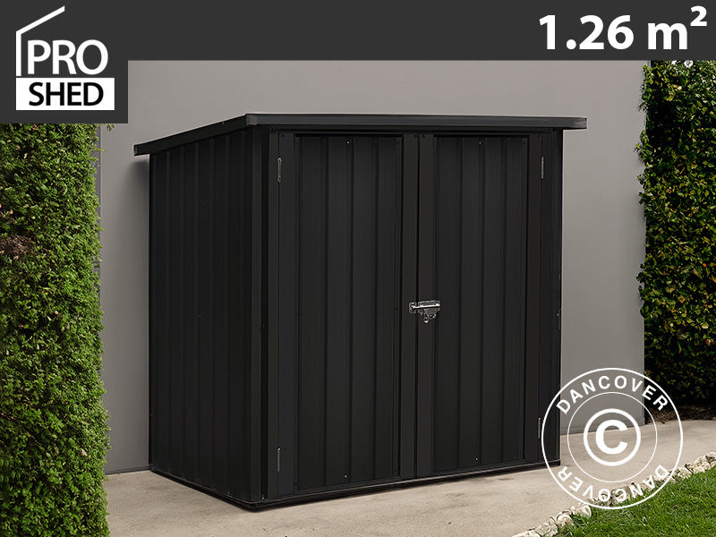 Garden shed, metal cabinet 1.47x0.86x1.34 m, 1.26 m², ProShed®, Anthracite