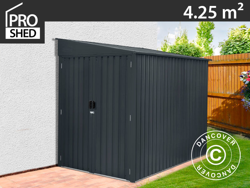 Metal Shed (MC/bikes), 1.7x2.49x2.03 m, 4.25 m², Anthracite