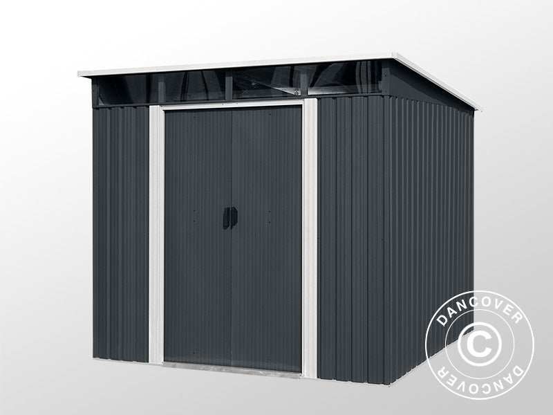 Garden shed w/Skylight, 2.38x1.93x2.03 m, 4.59 m², Anthracite/White