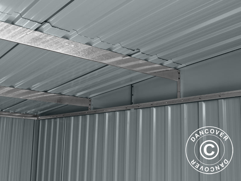 Garden shed w/Skylight, 2.38x1.93x2.03 m, 4.59 m², Anthracite/White