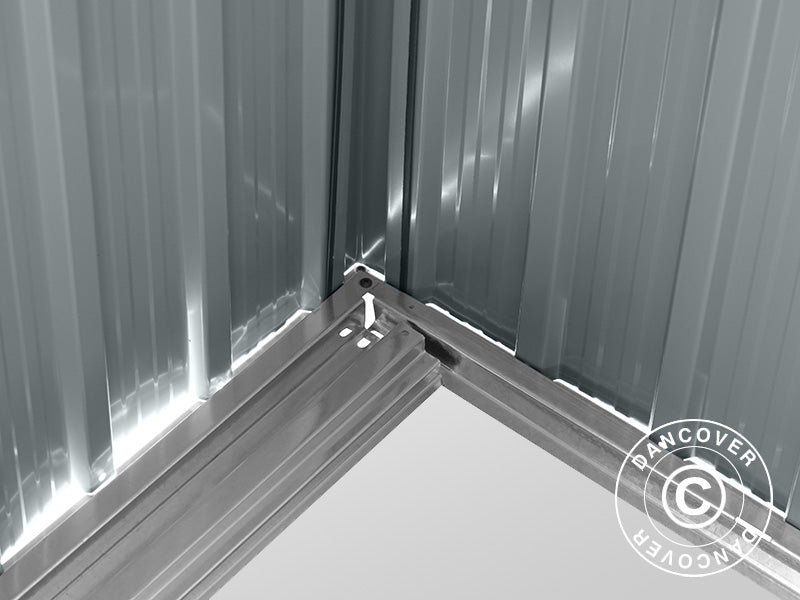 Garden shed w/Skylight, 2.38x1.93x2.03 m, 4.59 m², Anthracite/White