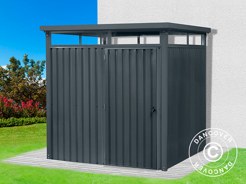 Garden shed w/skylight, 2.04x2.45x2.26 m, 5.0 m², Anthracite