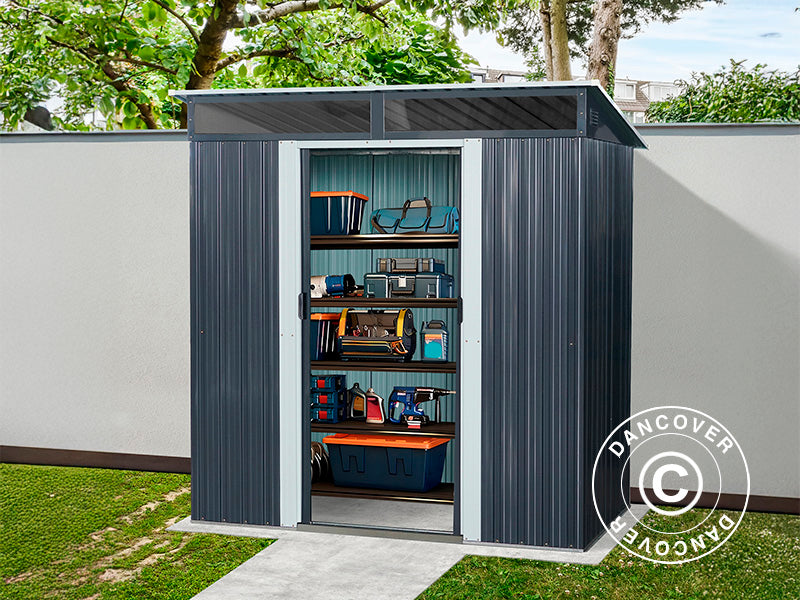 Garden Shed with Skylight 1.95x1.21x1.96 m, 2.35 m², ProShed®, Anthracite/White