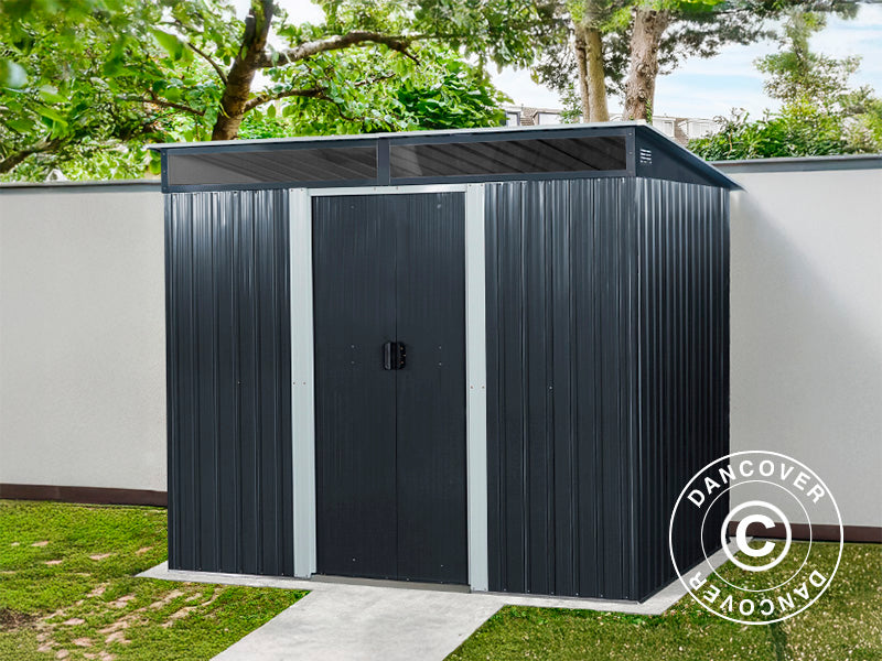 Garden Shed with Skylight 2.38x1.74x1.96 m, 4.14 m², ProShed®, Anthracite/White