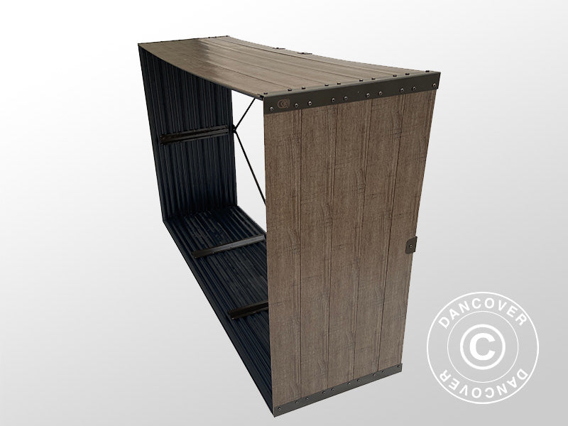 Wood Storage, raised garden bed, GPPS, 1.5x0.5x1 m, 0.75 m²,  Brown ONLY 3 PCS. LEFT