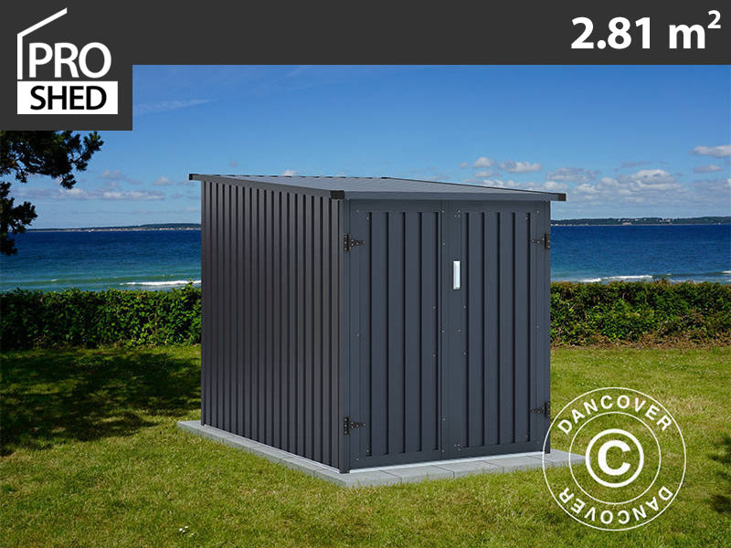 Bike shed 1.42x1.98x1.57 m ProShed®, 2.81 m², Anthracite