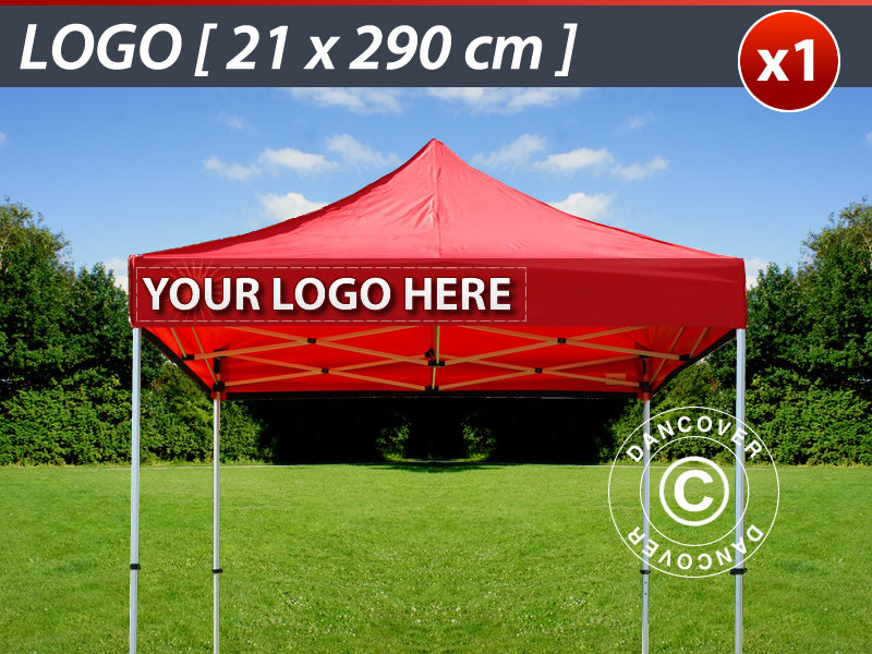 1 pc. valance print 21x290 cm on FleXtents, left-aligned