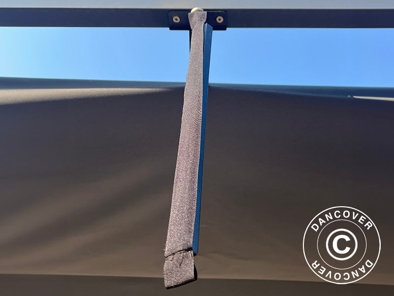 Pergola gazebo Santa Cruz, 3x6 m, Dark grey