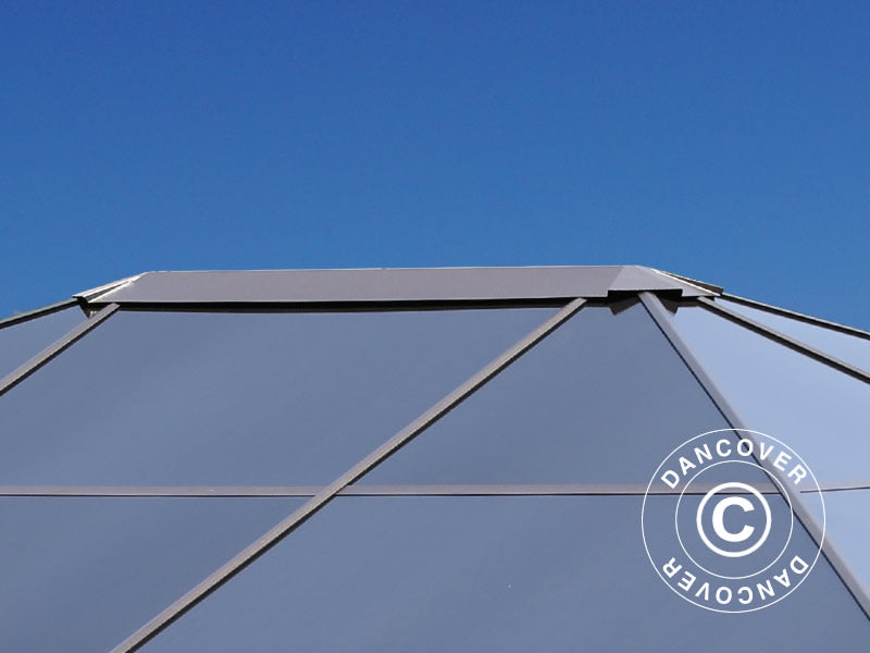 Gazebo Santa Barbara w/curtains and mosquito net, 3x4 m, Brown