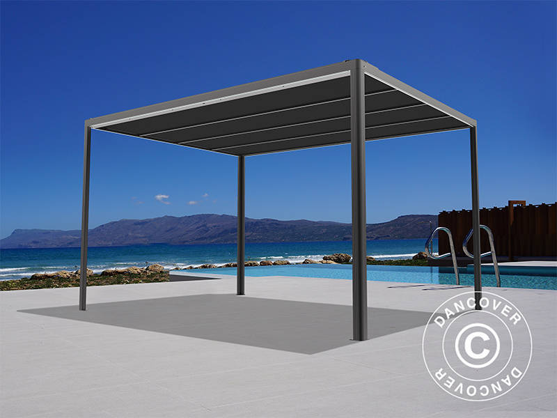 Pergola Gazebo San Fernando 3x3m Black/Dark Grey