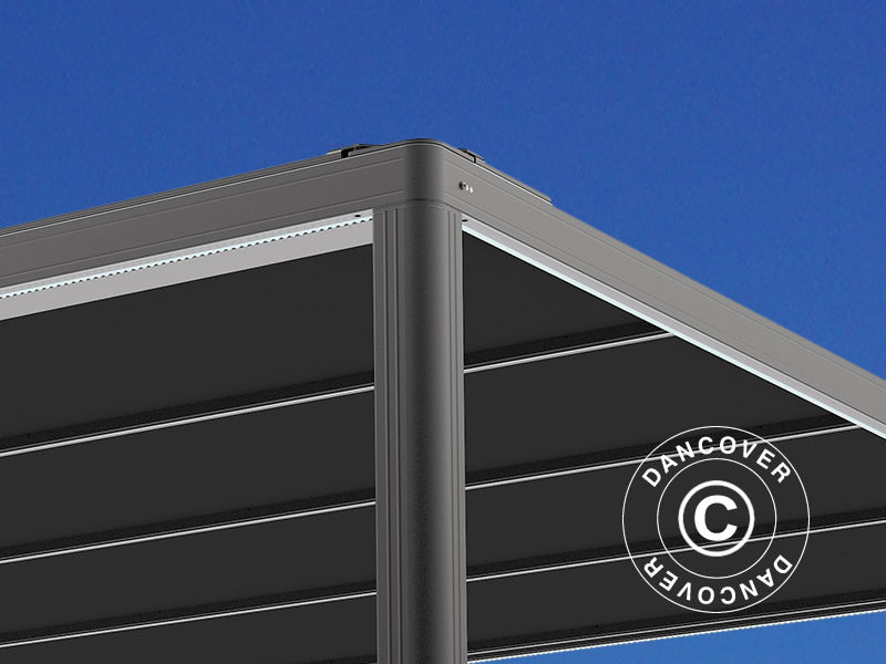 Pergola Gazebo San Fernando 3x3m Black/Dark Grey