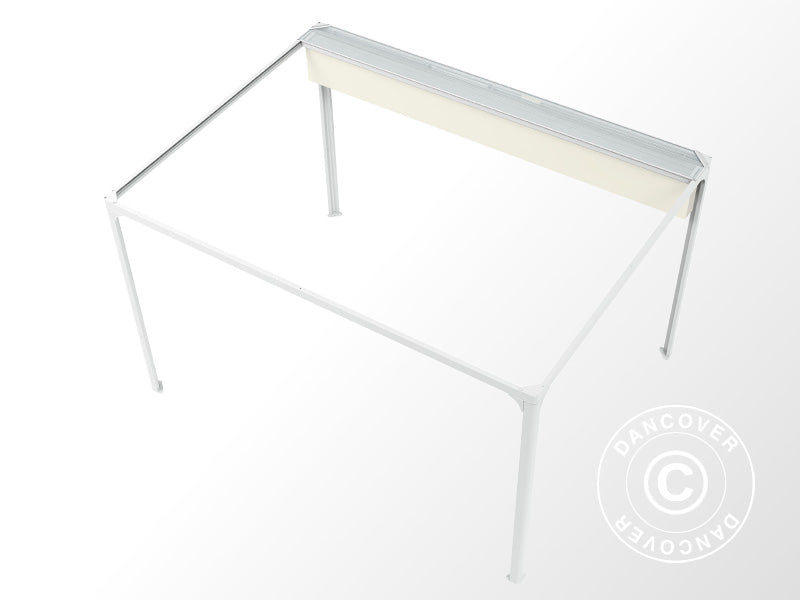 Pergola Gazebo San Fernando 3x3m White/Beige