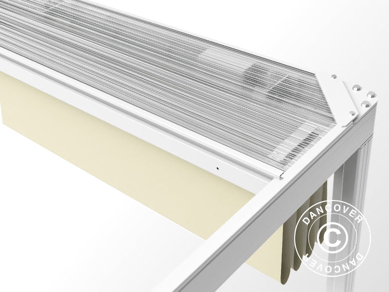 Pergola Gazebo San Fernando 3x3m White/Beige