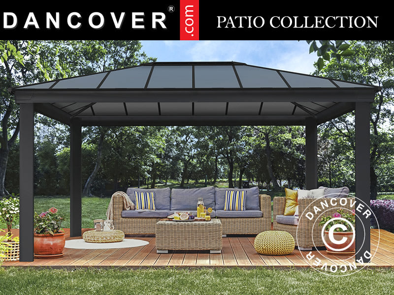 Gazebo Dallas 3.64x4.88 m, Anthracite
