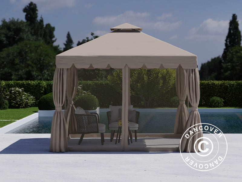 Gazebo Osiris 3x3 m, Dark beige