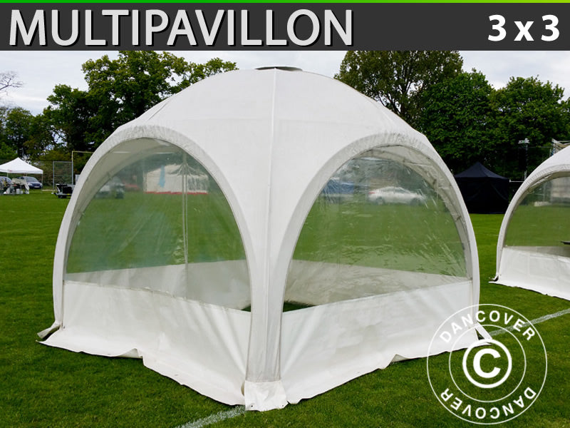 Dome marquee Multipavillon 3x3 m, White