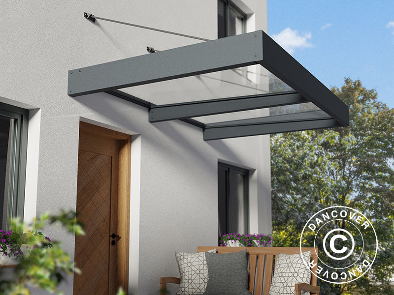 Canopy Sophia XL 2000, Palram/Canopia, 1.40x1.92x0.17 m, Dark Grey/Clear