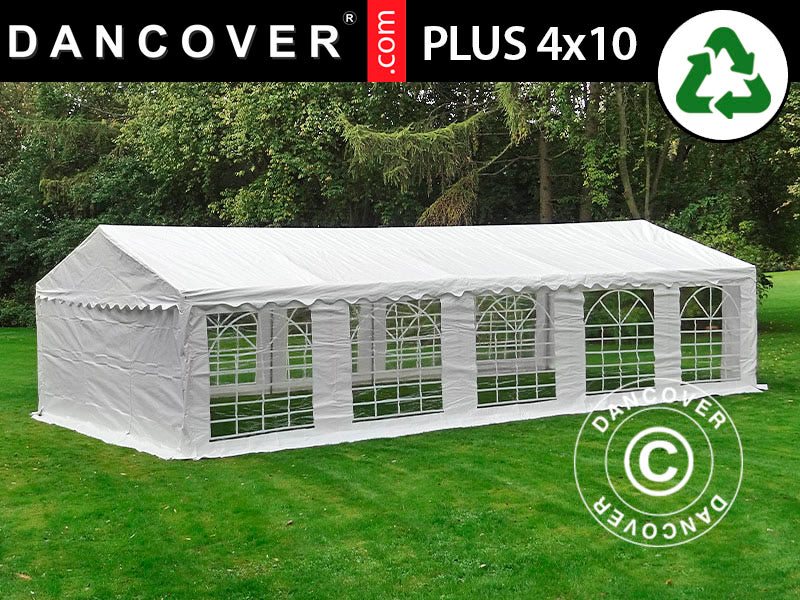 Marquee PLUS 4x10 m PE 700, White