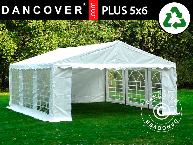 Marquee PLUS 5x6 m PE 700, White