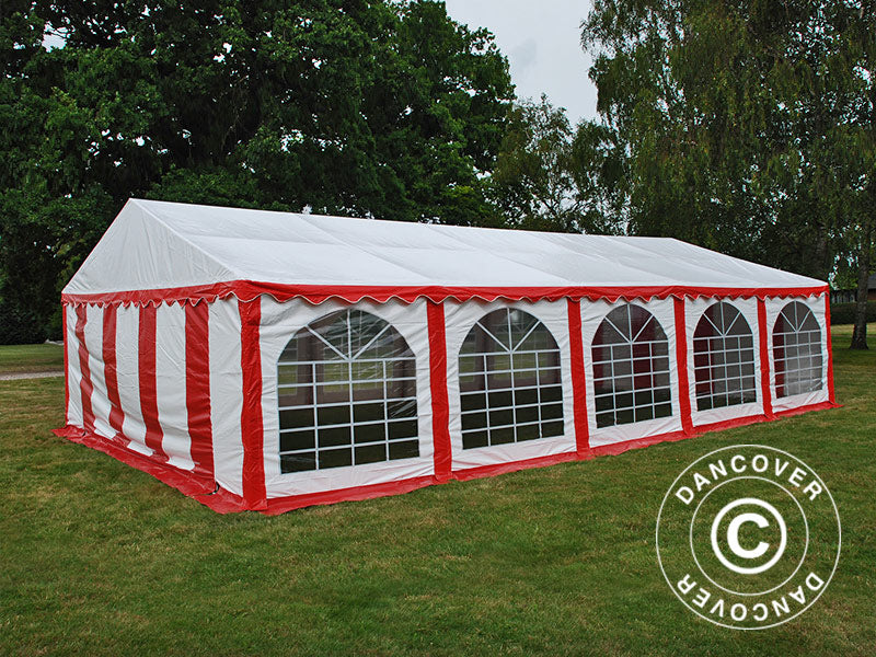 Marquee Exclusive 6x10 m PVC, Red/White