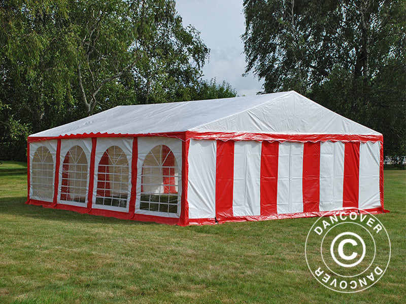 Marquee Original 6x8 m PVC, Red/White
