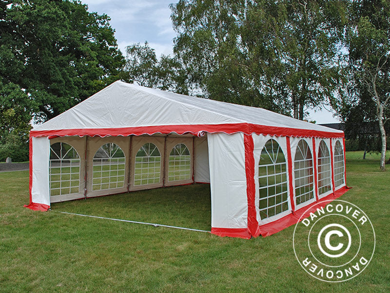 Marquee Original 6x8 m PVC, Red/White