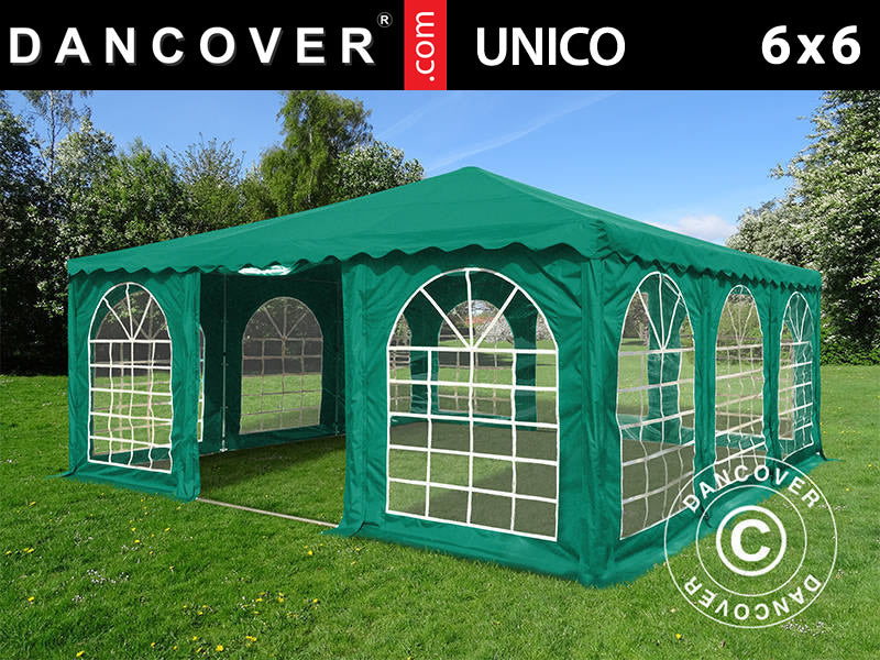 Pagoda Marquee UNICO 6x6 m, Dark Green