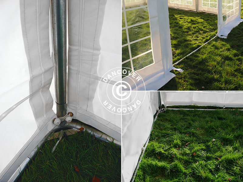 Pagoda Marquee Exclusive 5x5 m PVC, White