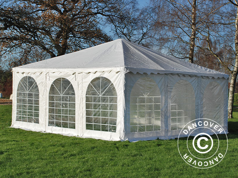 Pagoda Marquee Exclusive 7x7 m PVC, White