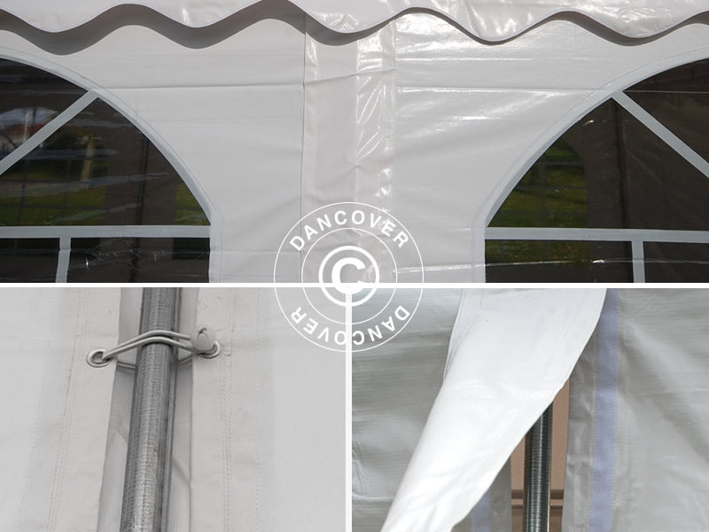 Marquee Original 5x8 m PVC 900, Grey/White